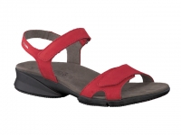 Chaussure mephisto sandales modele francesca nubuck traitÃ© rouge